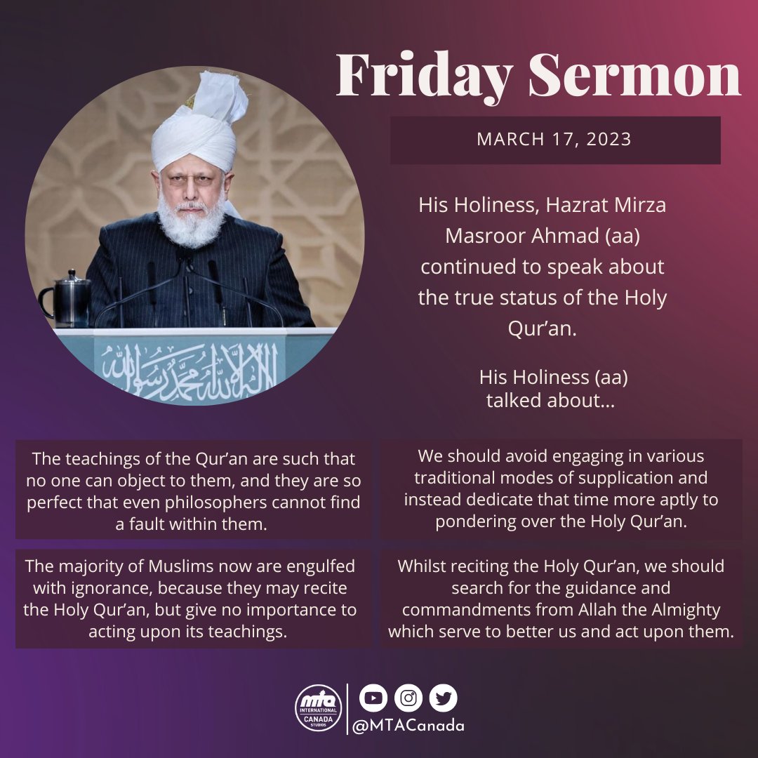 waqfenauusa's tweet photo. Tune into @muslimtv to watch this week's, Friday Sermon.
https://t.co/r72F2HkcLu
@AMYACanada @AtfalCanada
@LajnaCanada @WaqfenauCanada
#MTAi #MTACanada
#khalifaofislam #MTAkids via @MTACanada https://t.co/GIlccVlbWt