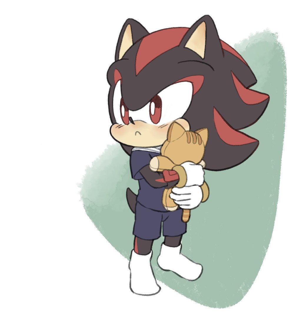 mad_pori's tweet photo. Baby Shadow and His Cat Plushie

#DaddyDoomAU https://t.co/UTndqt3pQY