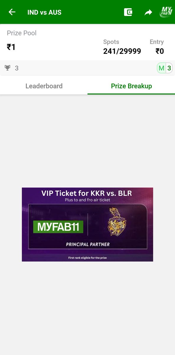 mayankpatil_07's tweet photo. @Fbuzz11_Ranjesh hi bro  I am your follower from last 3 to 4 months and I follow all your teams and suggestions which you give in video
Today I joined the contest on myfab11 by using the code which you had given in the telegram channel and gladly I came 1st in that contest.. https://t.co/dJHoqabW0O