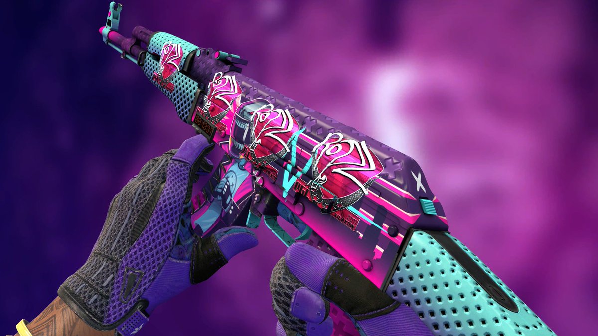 nok1o's tweet photo. A couple crafts I made last year but haven't shared yet.

Thank you @ZeusperCSGO for the HD ss! I love the way they came out.

- AWP Asiimov 0.995 with 3x Team Dignitas (Holo) | Cologne 2014 (applied Oct-2022)
- FN Neon Rider with 4x ropz (Foil) | Krakow 2017 (applied Apr-2022) https://t.co/9FKEiYIcnc
