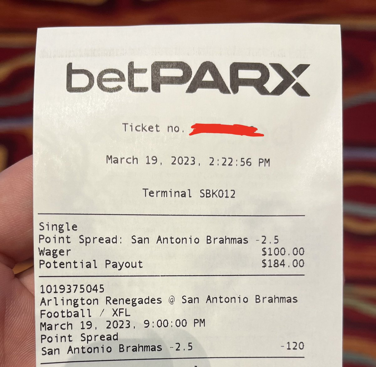 XFL Betting Insider tweet media