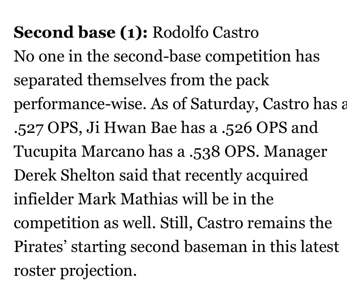 GypsydawgNFT's tweet photo. @justdelossantos Did you forget to say other than Nick Gonzales who is sitting at 1.003 OPS https://t.co/80BkGoJwsf
