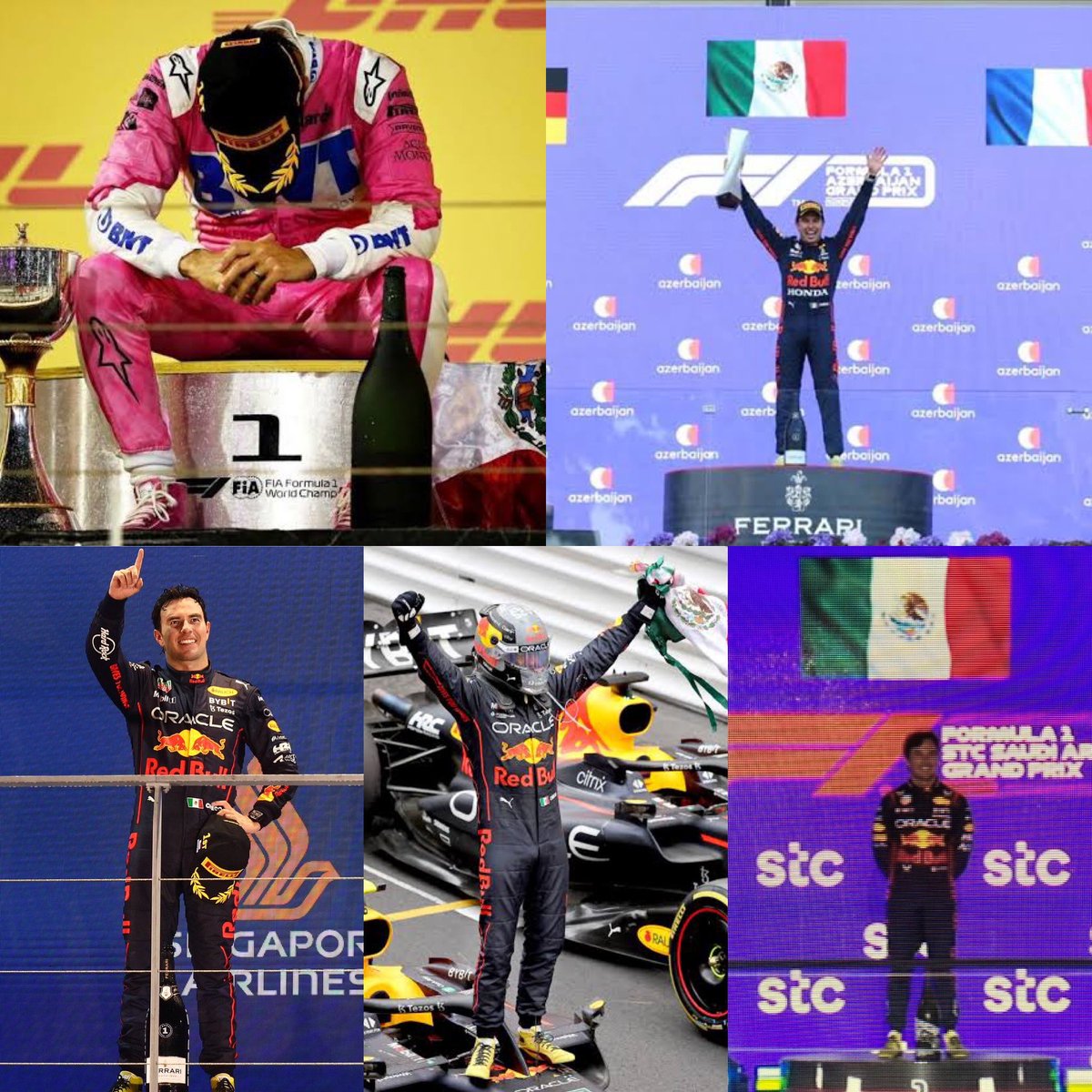 ChecoPerezDios's tweet photo. Las 5 victorias de Checo en la F1 https://t.co/MFVK3oWB8b