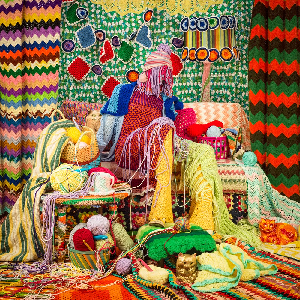 Crochet Crisis by Patty Carrol, 2022. See her latest works at @catcouturier's booth at The Photography Show. March 31 - April 2, 2023 | Center 415