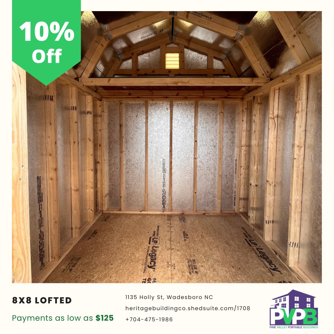 PVPB_Portable's tweet photo. Spring is here and so is Pine Valley Portable Buildings' 10% OFF sale! 
Only: $3140
 
🔗https://t.co/oaKbYQw4Gc
🌲1135 Holly St, Wadesboro NC
☎️ 704-475-1986

#pinevalleyportablebuildings #SpringSale #Sales #pvpb #sheshed https://t.co/QSkpnbqrqb