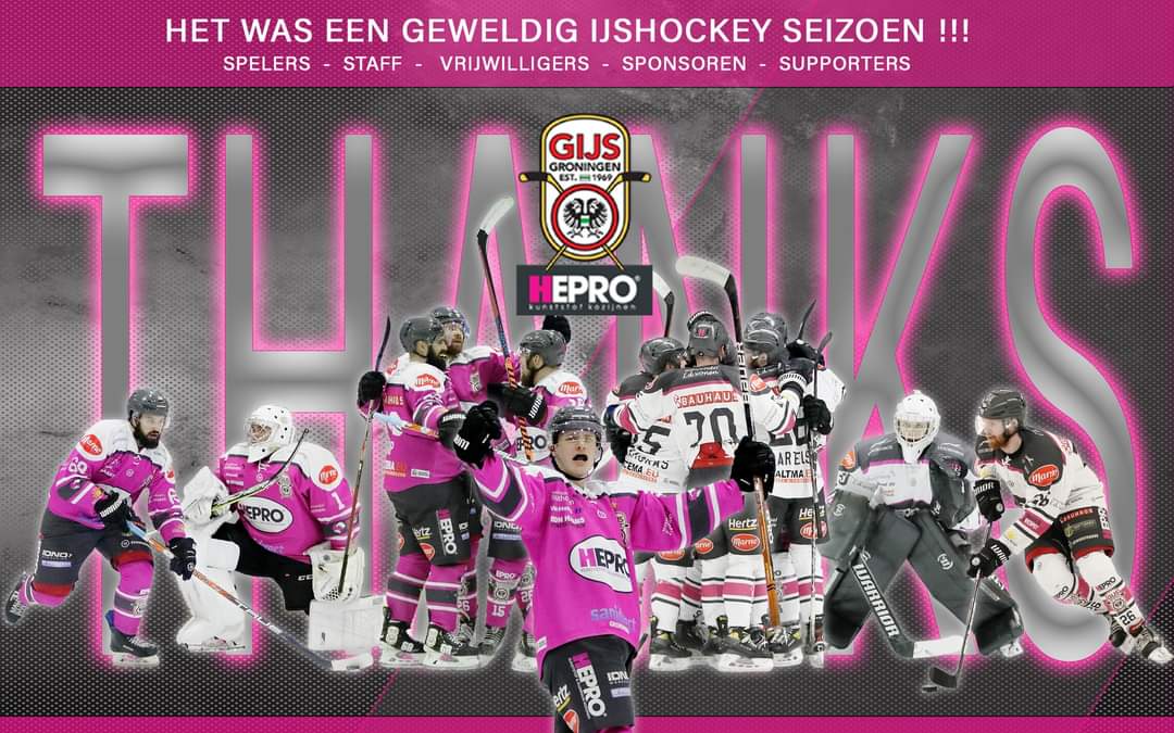 Bedankt voor een geweldig ijshockey seizoen!