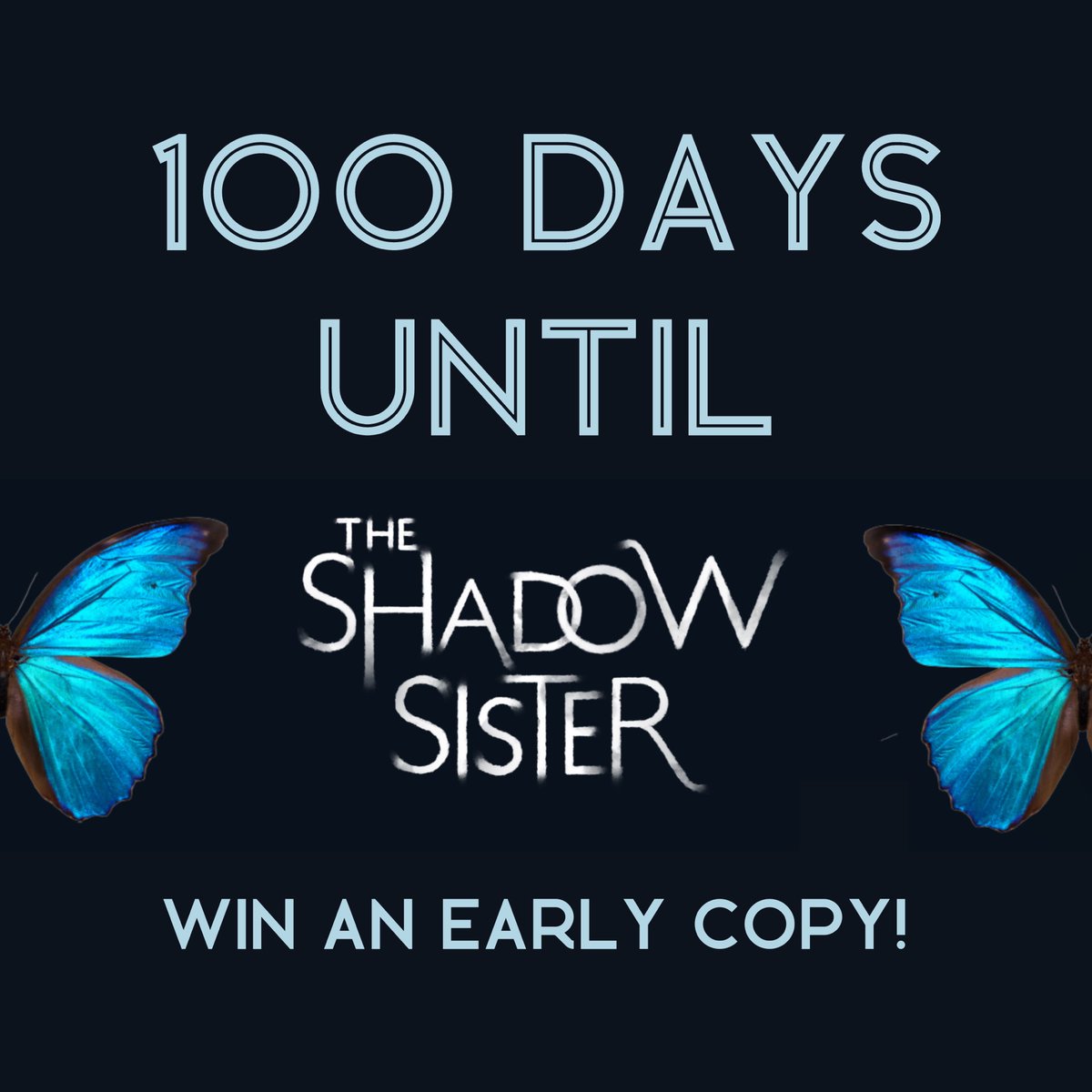 LilyMeade's tweet photo. Today marks 100 days until #TheShadowSister releases! To celebrate, let’s do a giveaway!

To win an ARC:
🦋follow me
🦋RT
✨for a bonus entry, reply with proof you’ve added it on Goodreads!

There’s a separate giveaway running on my IG. Both end next Sunday, March 26th. https://t.co/ewWBkJPO2q