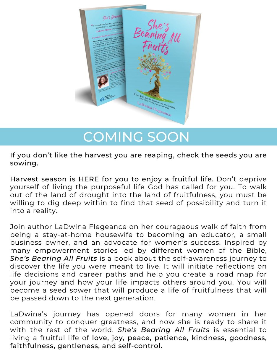 MrsFlegeance's tweet photo. 📢 Extra! Extra! Read All About It!!! 

Hey, Twitter family, check out my new and upcoming book that I just wrote. Here is an introductory on what to expect.. 

BOOK Release Date April 2023 ❗️ 

Also, visit https://t.co/P2AEpLyygi to learn more about the author’s journey. https://t.co/b2nm6AomeC