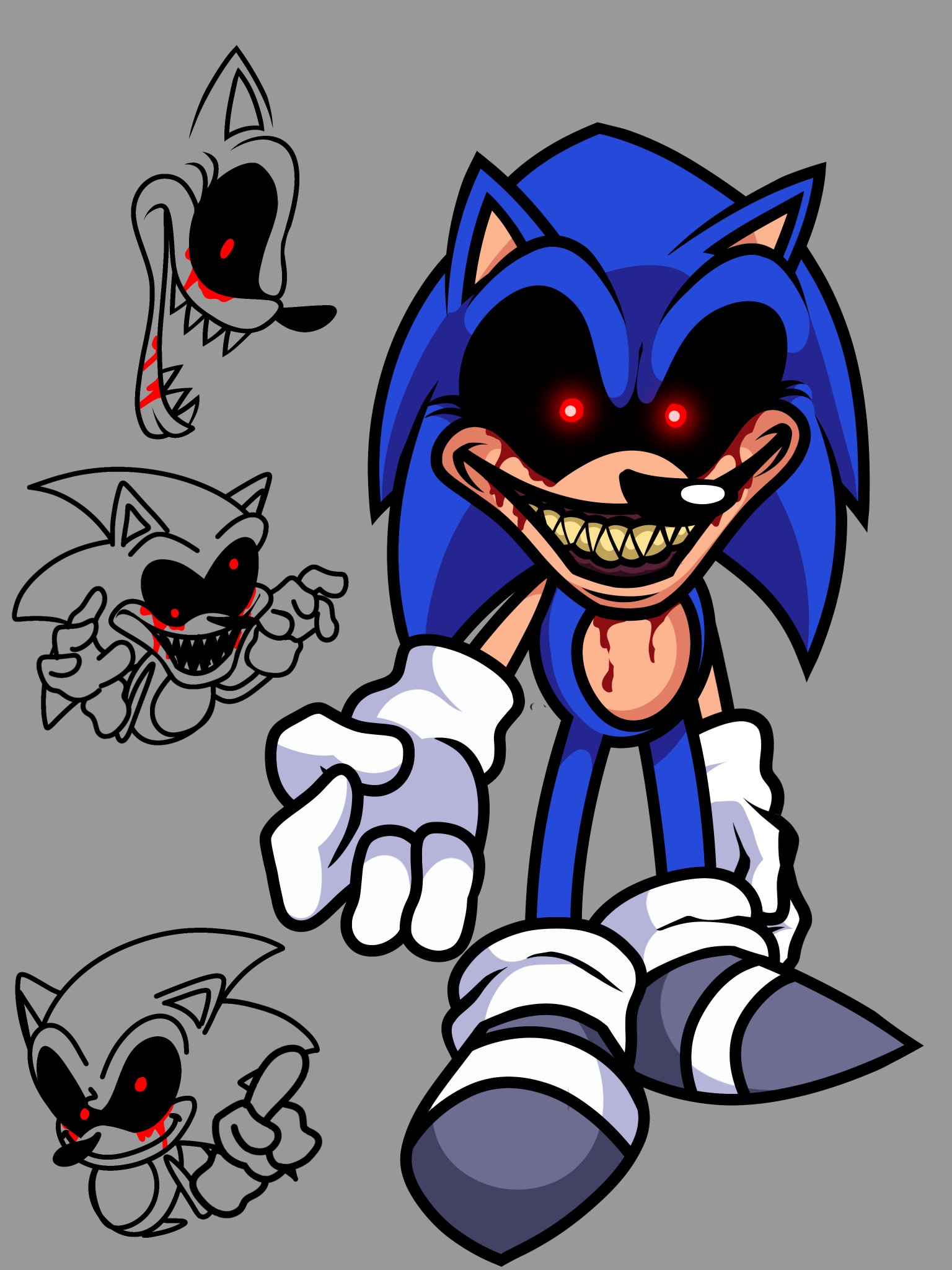 Sonic.Exe Sunky Mix in 2023  Creepy drawings, Horror sans, Art tutorials  drawing