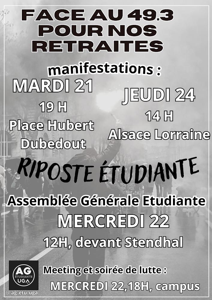 Riposte étudiante face au 49.3 🔥