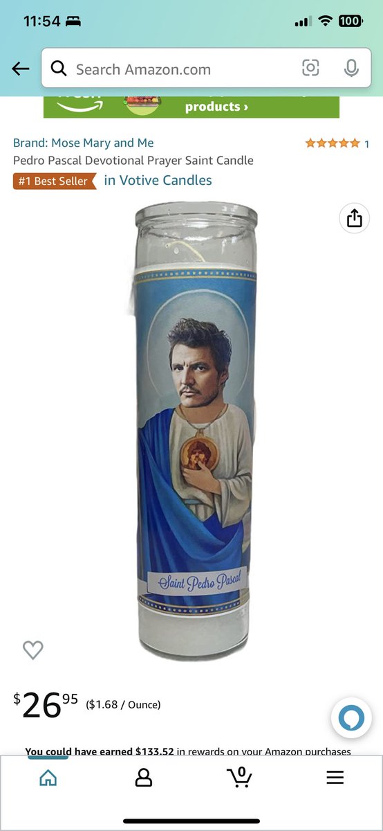 venisiagonzalez's tweet photo. I don’t know who needs to hear this but Amazon is selling #PedroPascal prayer candles!! https://t.co/AedpPJs6lm