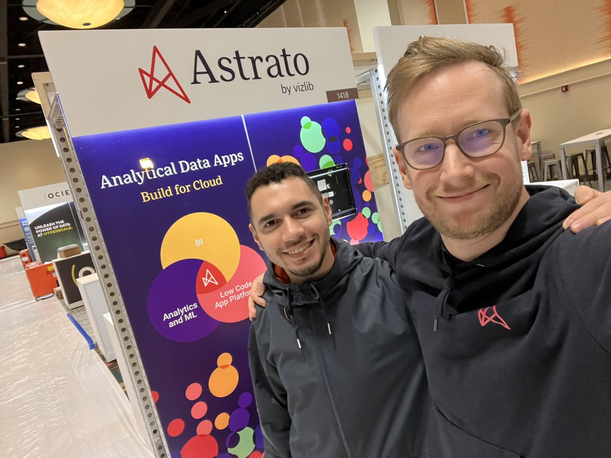 At #GartnerDA checking out our booth before show begins tomorrow ⚡️ <a href="/Astrato_io/">astrato.io</a>