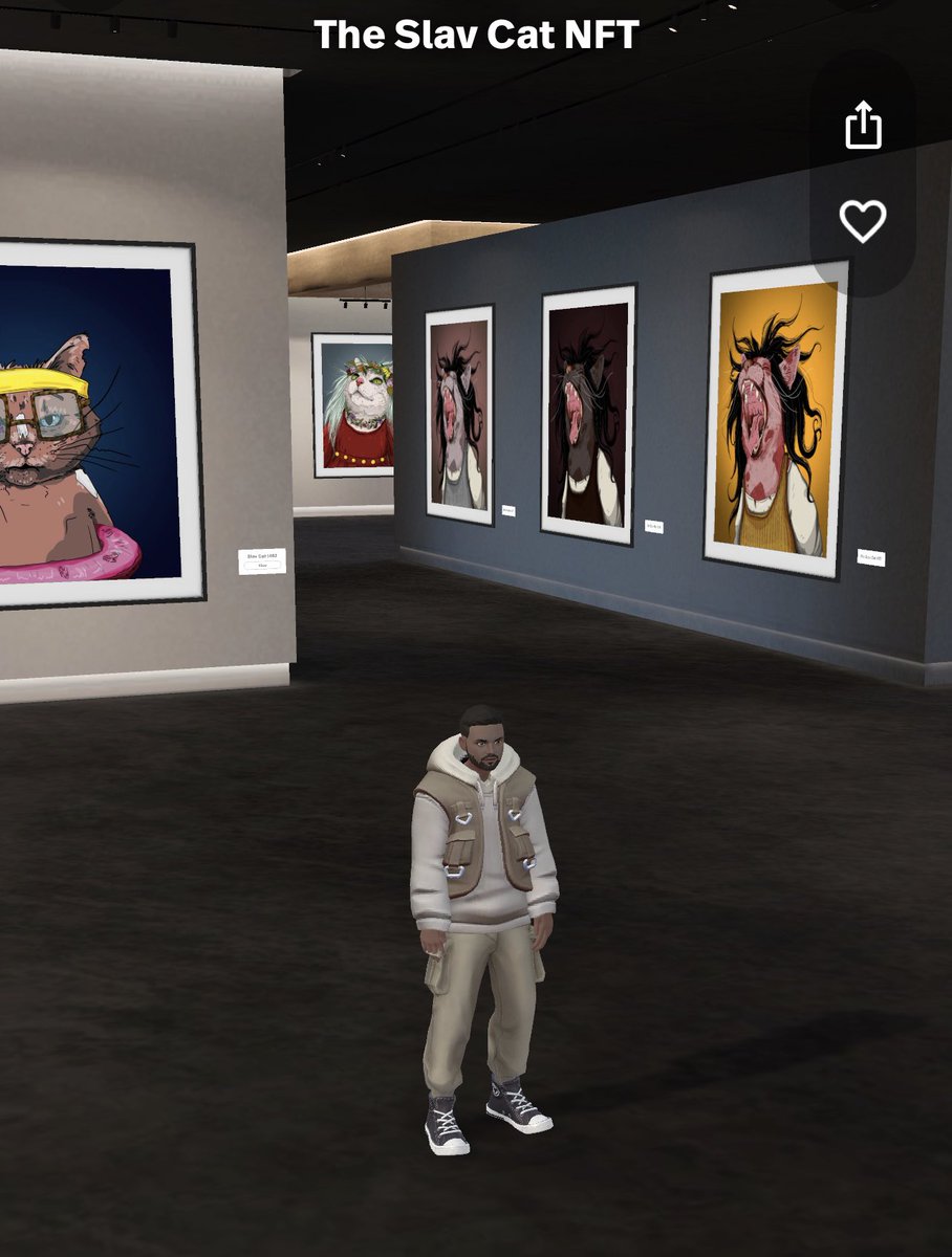My homies over at <a href="/SlavCatNFT/">TheSlavCatNFT</a> have put together a beautiful virtual gallery where you can walk through and explore some of their great art. Check it out!

spatial.io/s/The-Slav-Cat…