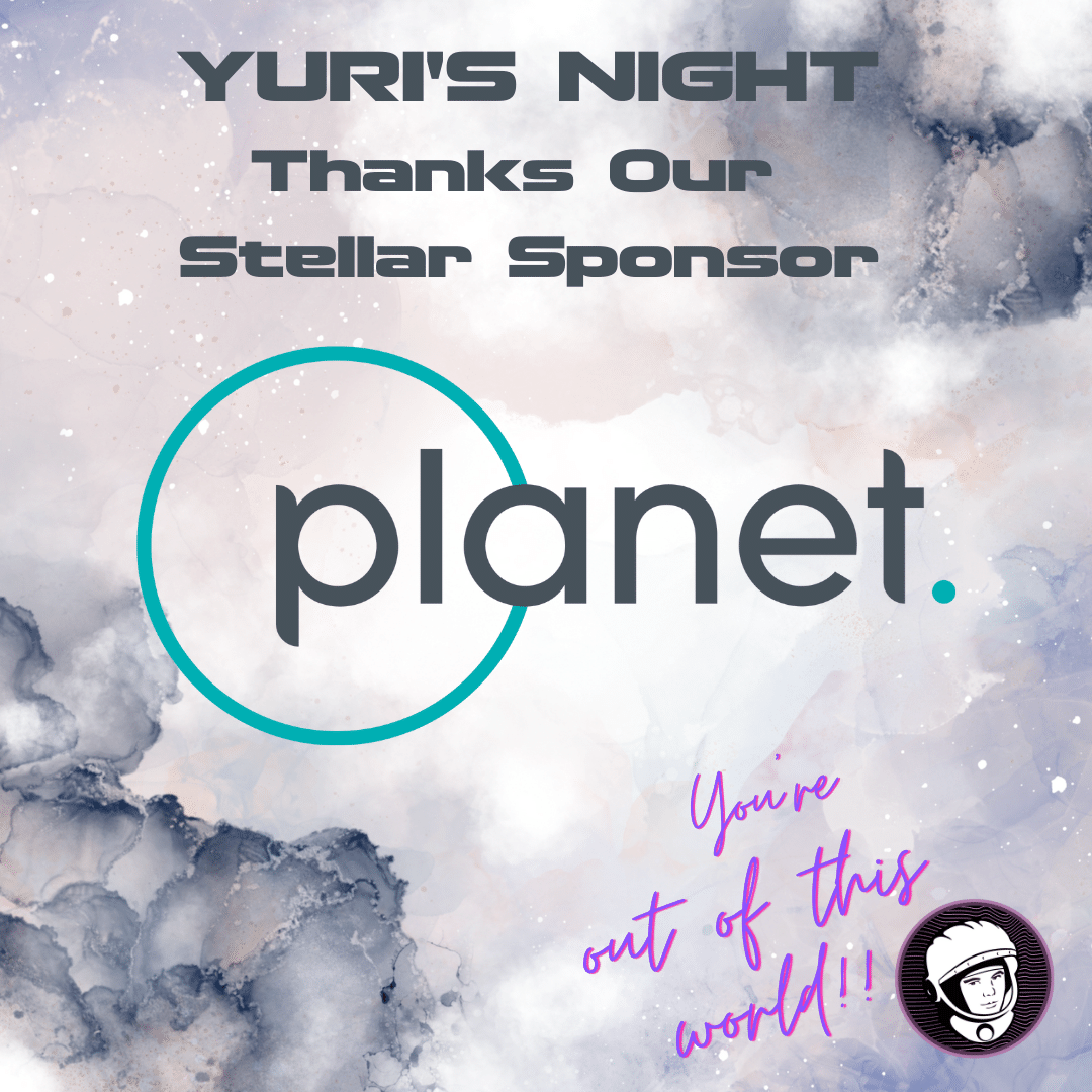 YurisNight's tweet photo. No mission succeeds without support. Thanks to @planet for their sponsorship of #YurisNight - we salute you! 

🚀 🧑‍🚀 🌠 

#ForAllSpacekind https://t.co/VCOWFBgQT0