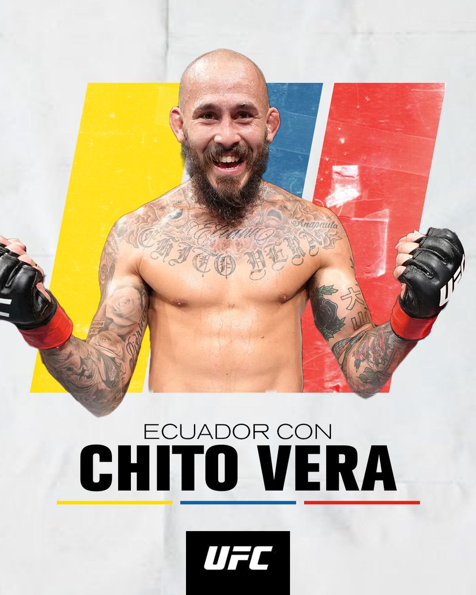 UFCEspanol's tweet photo. Obvio... #EcuadorConChito 🇪🇨 

Que se vea el apoyo para @chitovera #UFCSanAntonio https://t.co/dRiQIjR2nn