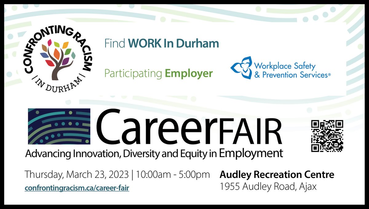 denc_canada's tweet photo. Workplace Safety & Prevention Services is a Participating #Employer for the Advancing Innovation, #Diversity and #Equity in #Employment #CareerFair on March 23, 2023. Learn more about @WSPS_NEWS & positions available: https://t.co/I22GAHaGwJ via @CdnHeritage #Work #Job #InDurham https://t.co/43StLqiqb8
