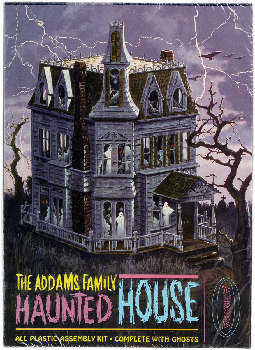 HakesAuctions's tweet photo. Another classic #1960s #Aurora #modelkit up for bid at @HakesAuctions is this factory-sealed #TheAddamsFamily #HauntedHouse! Don't be afraid, bid today! 👻 https://t.co/PEeWfSQzyD
#AuroraModels #modelkits #AddamsFamily #collector #spooky #60sTV #OverstreetGuideToCollectingHorror https://t.co/qkLGH0MGor