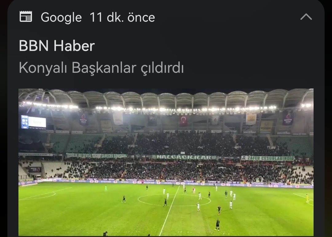 Alllaaaahhhhh cinconu ligden çektirip üstüne yıldızlarını (hem logo yıldızı hem oyuncu yıldız) alıp yarın da Messiyi indiriyoruz bitti bu iş en büyük Konyaspor