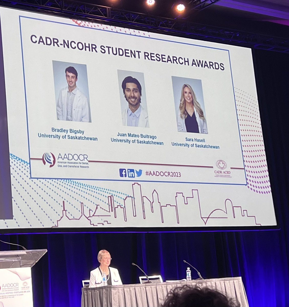 WalterLSiqueira's tweet photo. I am delighted to share that the @USaskDentistry had an excellent performance in the last AADOCR/CADR meeting. I am thrilled to announce that we received 10 awards. We are proud of our achievements and grateful for the recognition we received from our peers during the meeting https://t.co/uPzrALDXum