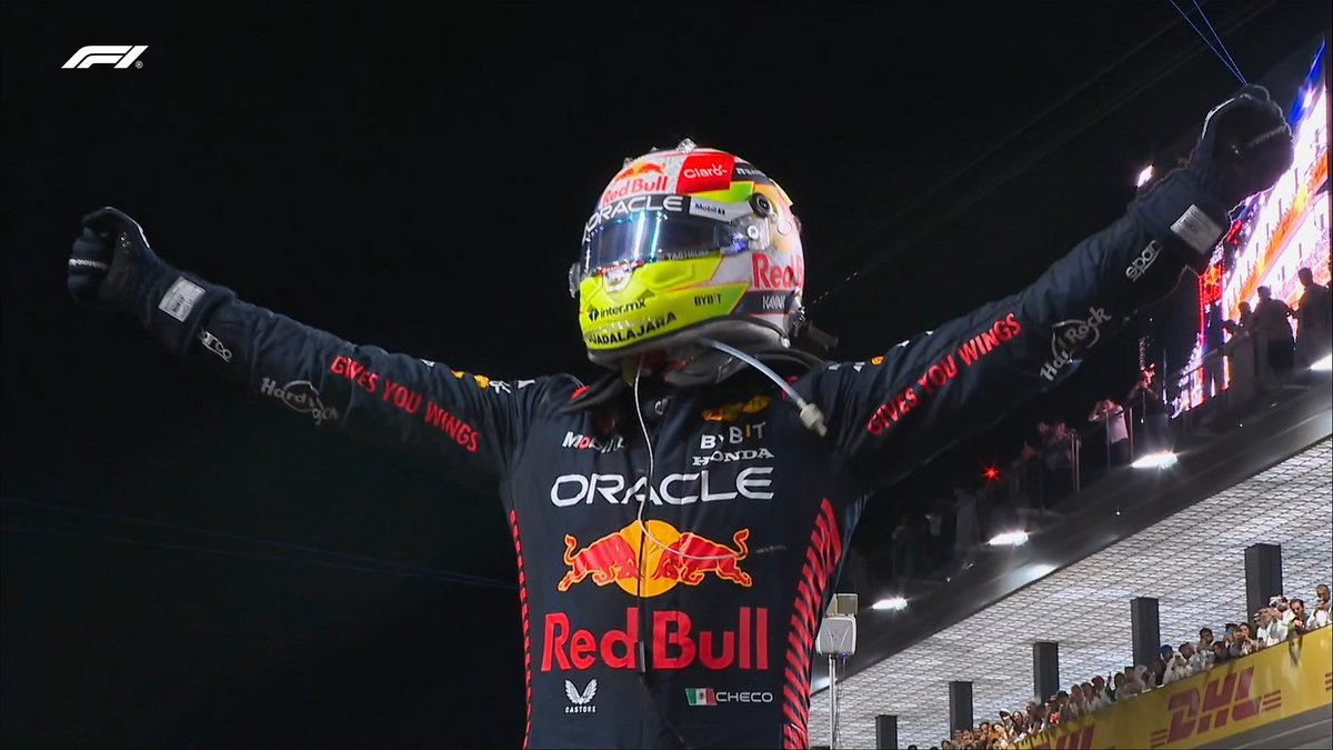 engine_f1's tweet photo. BREAKING NEWS 🚨:
Finish the second race and what a rhythm for the Red Bull!!!
Checo setting a great pace on the track!!!!!
Max Verstappen a great comeback
Russell achieving the first podium for mercedes!!!!

#F1 #F12023 #DAZN #daznf1 #SaudiArabianGP https://t.co/twSu5zhRCy