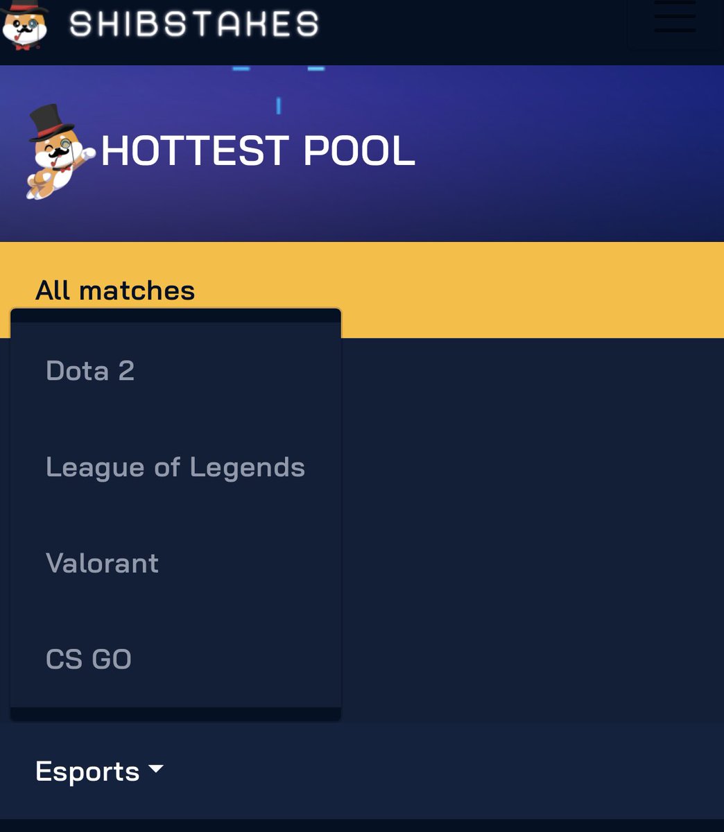 shibstakes's tweet photo. For all e sports lovers,
We currently have;
#Dota2 
#LeagueOfLegends 
#VALORANT 
#CSGO2 
#esports $SHIBS https://t.co/HQG5eJiPes