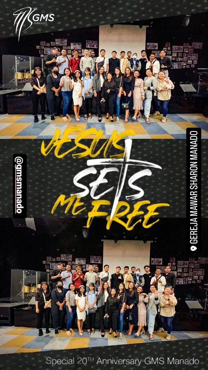 cgprom19's tweet photo. @cgprom19 Happy Birthday 20Th Anniversary church @gmsmanado 🤩🥳😇🙏

#cgprom19 
#gmsmanado 
#jesussetsmefree https://t.co/eldbf12z3R