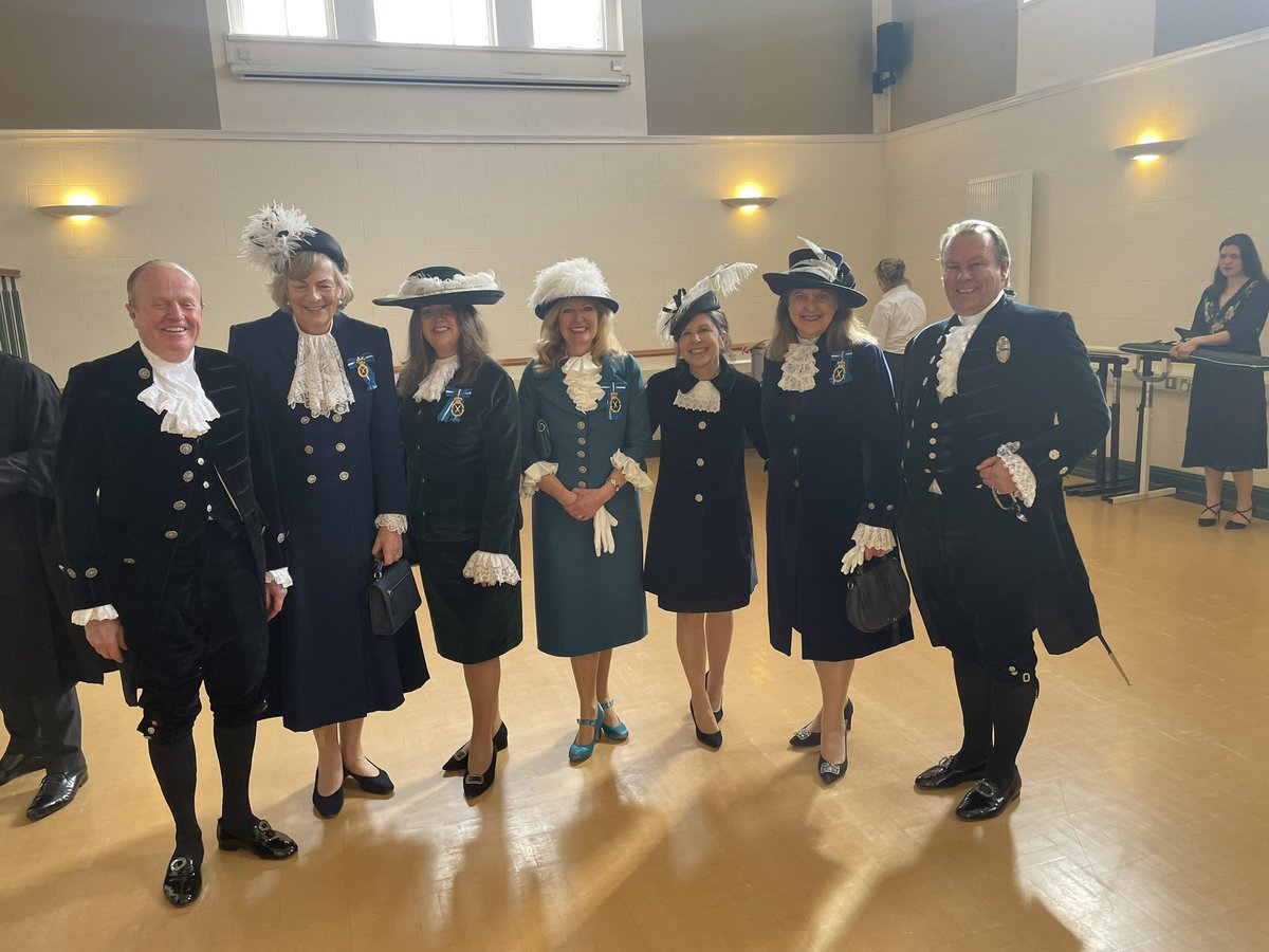 So lovely to be with the South West Posse of Sheriffs at the beautiful Legal service at Wells Cathedral today. Thank you Somerset for a special day #highsheriffs