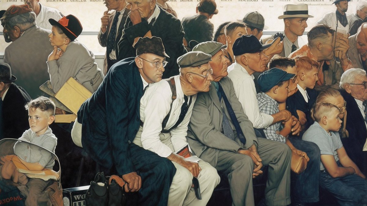 One of my new addictions is conducting conversations with deceased artists via GPT4 about how they would evolve their work for today's cultural moment.

I've spent most of my day talking to Norman Rockwell about "his" theory of "The Attention Economy"...

These are "his" prompts: