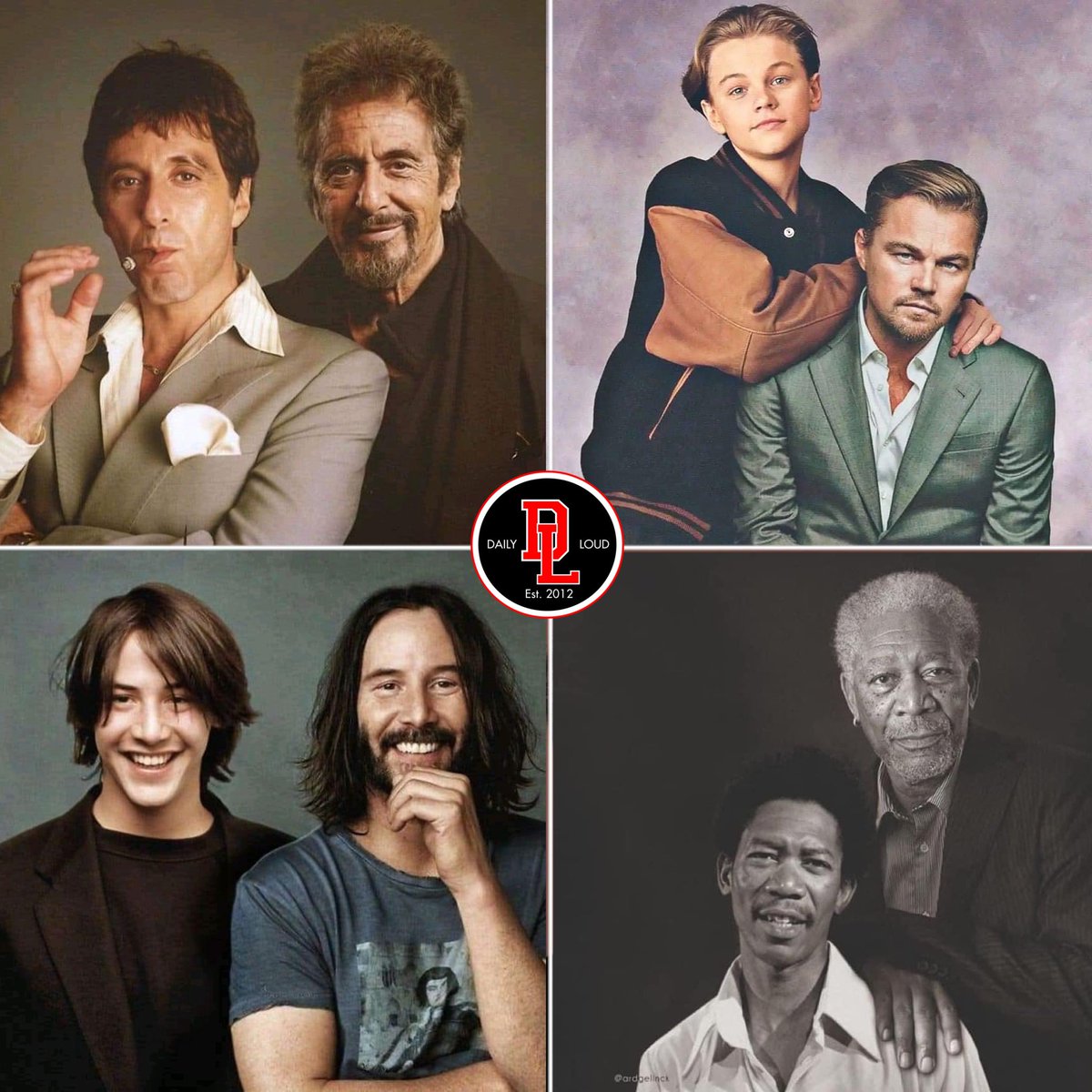 DailyLoud's tweet photo. Actors with their younger selves 🍿👀 https://t.co/I1QaxvnlNP