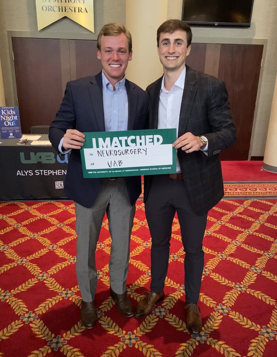 It's the honor of a lifetime to have matched <a href="/NeurosurgeryUab/">UAB Neurosurgery</a>. A huge thank you to my family, friends, and mentors <a href="/UABHeersink/">UAB Heersink School of Medicine</a> and <a href="/AuburnU/">Auburn University</a>, who made this possible. I can't wait to get to work! #Match2023