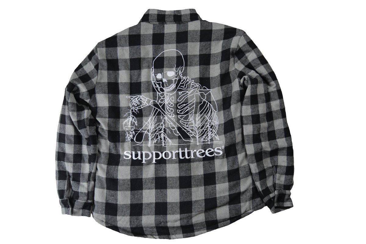 NEW RELEASE : SKELETON FLANNEL JACKET LINED WITH SHERPA

supporttrees.bigcartel.com