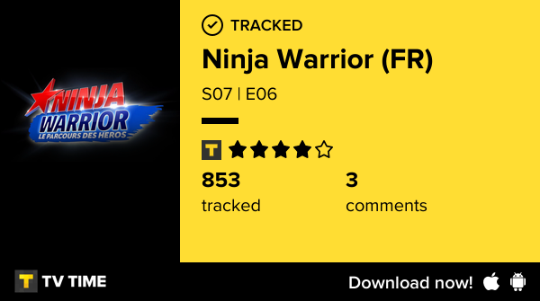 titidz4's tweet photo. I've just watched episode S07 | E06 of Ninja Warrior (FR)! https://t.co/fZHAECq5qp #tvtime https://t.co/49e5btSZKu