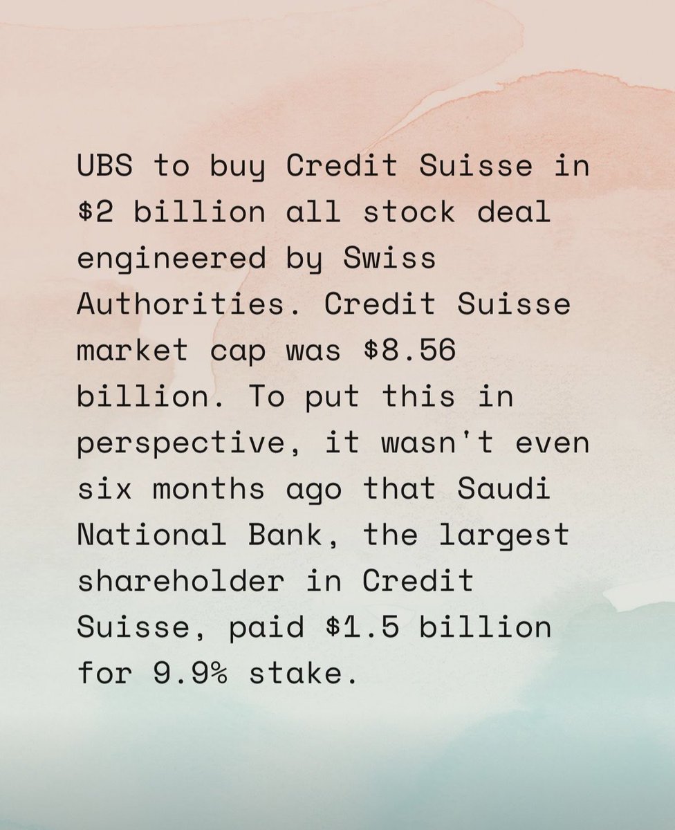 #Credit_Suisse #UBS #SaudiNationalBank