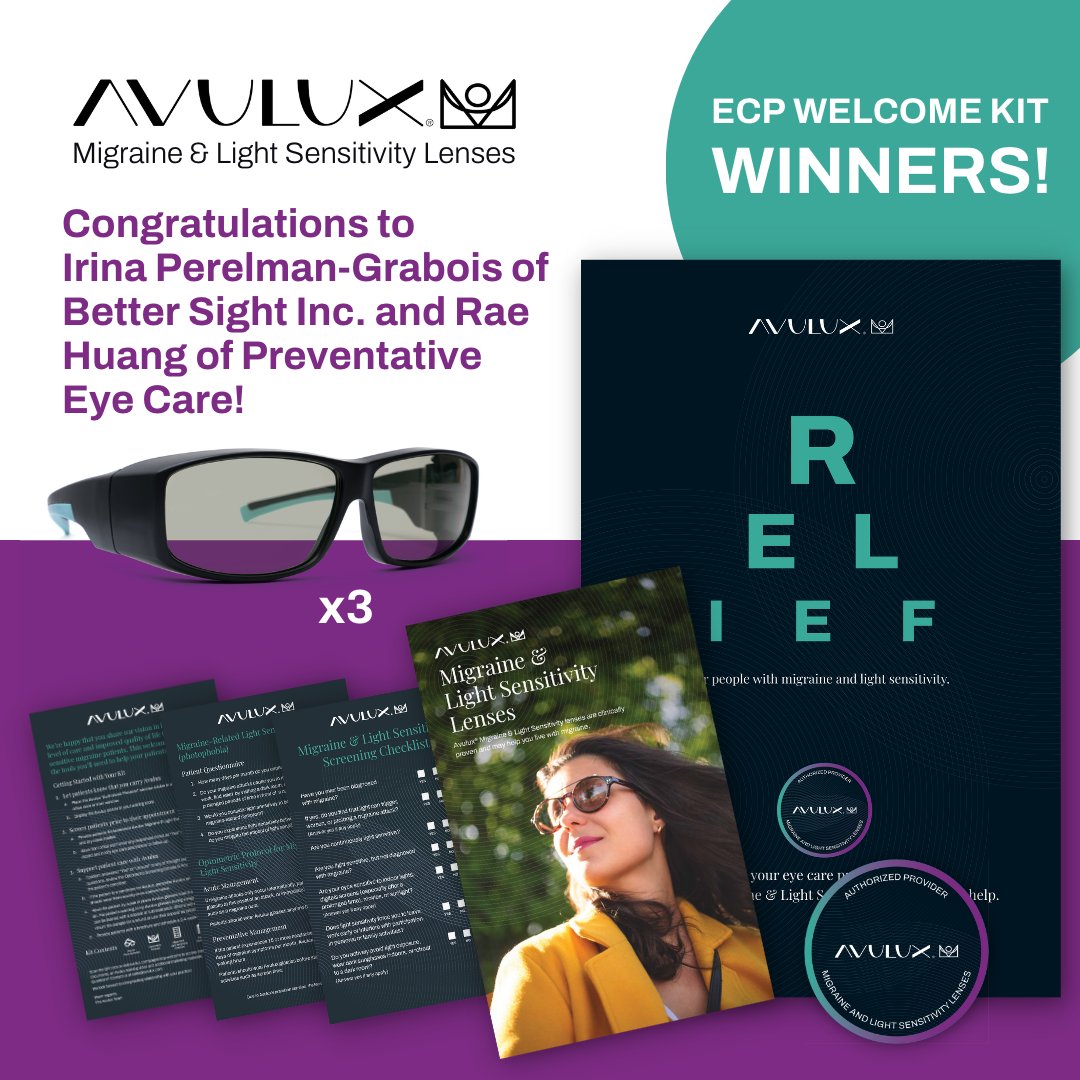 Avulux Migraine Eyewear tweet media