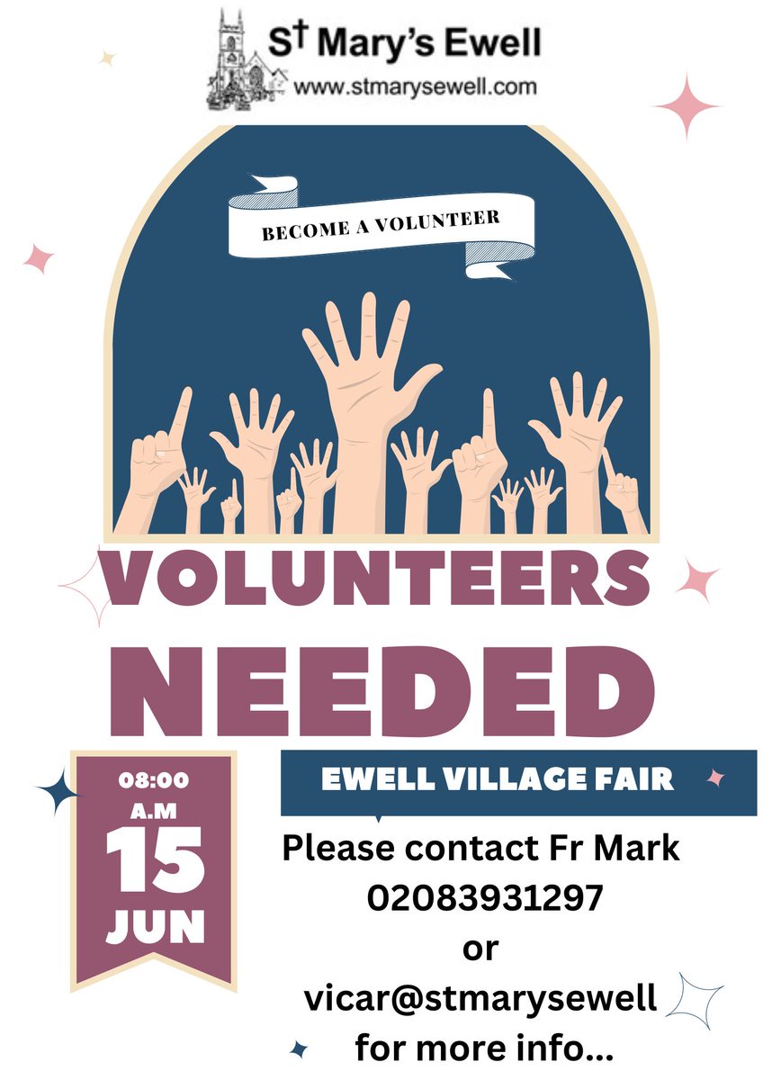 Ewell_Fair's tweet photo. As we get closer to June 15th, we would love for people to get involved to make the first fair in three years the best we can !

#ewell #Epsom #Surrey https://t.co/sOsr6zXHe8
