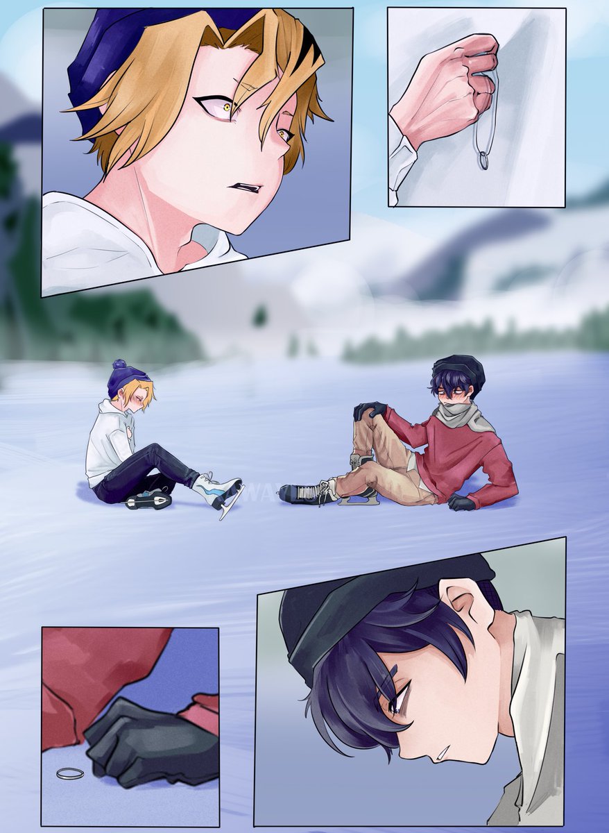 And another piece for the <a href="/shkmmegabang/">18+ Shinkami Mega Bang @ POSTING!</a> ! 

I’ve had the joy illustrating a scene from the insanely talented <a href="/xLillyle/">Times New Roman 🍉 | fake dating 🐌🐟 fic 📌</a> ‘s fic: “lead us back (to the places we never should have left)”

Go check it out!!

archiveofourown.org/works/45867742