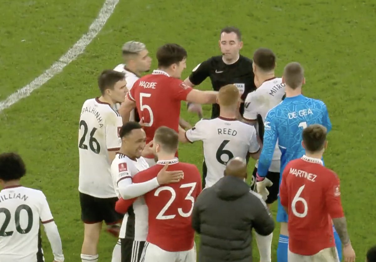 JayMotty's tweet photo. Big fan of Tete's "why are we fighting bro?" energy with Luke Shaw 😂 https://t.co/OJWhaj9kwe