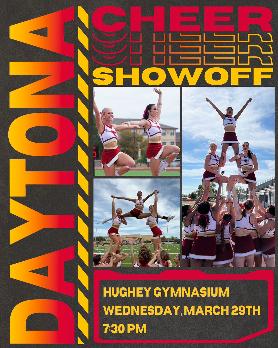 A_C_Cheer's tweet photo. ‼️NCA SHOWOFFS MARCH 29th‼️ Come check out what the Roos Cheer Team has been working on!!
-
-
-
-
-
#austincollegecheer #roocheer #cheerleading #college #collegeathlete #tumbling #stunts #nca #coedcheer #collegecheer #acsports #daytona #daytonaszn https://t.co/CWwUdc6GnN