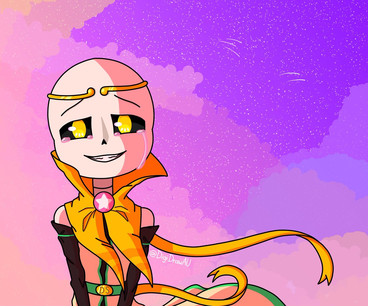 DigiDrawAU's tweet photo. For @ProductionRoxy 
That was a funny training on a more colorful background😁
#undertaleAU #dreamsans #xnzliandtiys https://t.co/LQNb0DOowW