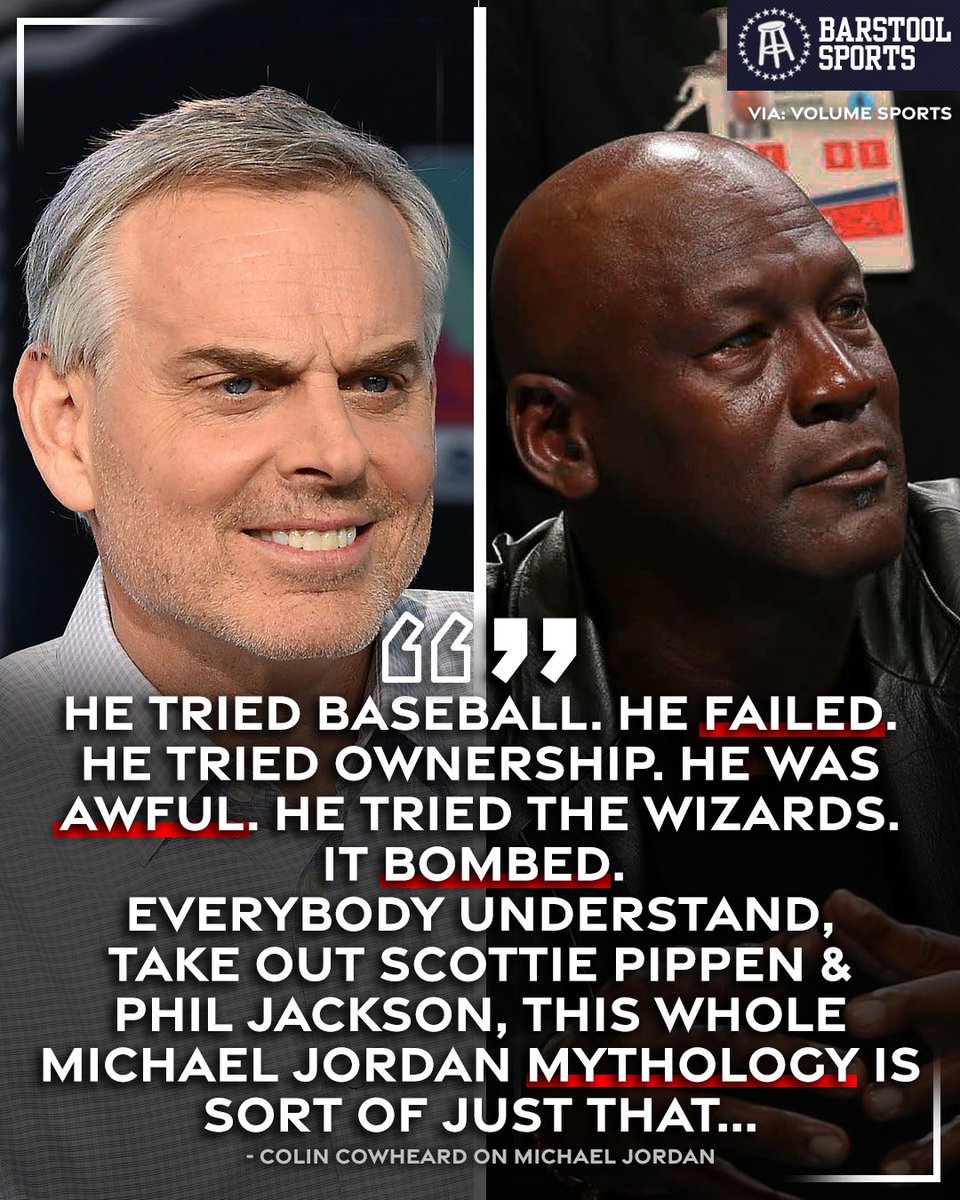 Gotta respect Cowherd’s love of the take game so much that he even finds a way to call Michael Jordan mid