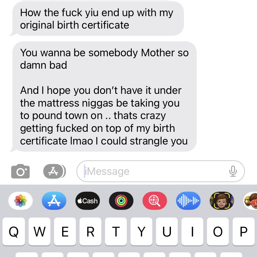 Queen_Miso's tweet image. LMFAOOOOOOOO so I’m packing to move &amp;amp; found my exes birth certificate.. I sent him a picture of it &amp;amp; why he said this 🤣🤣🤣🤣🤣🤣