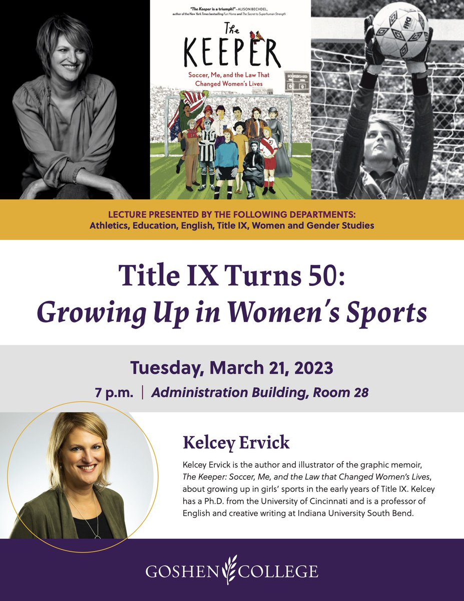 KelceyErvick's tweet photo. I’ll be at Goshen College (Indiana) on Tuesday ✨ https://t.co/PLu2eYHD37