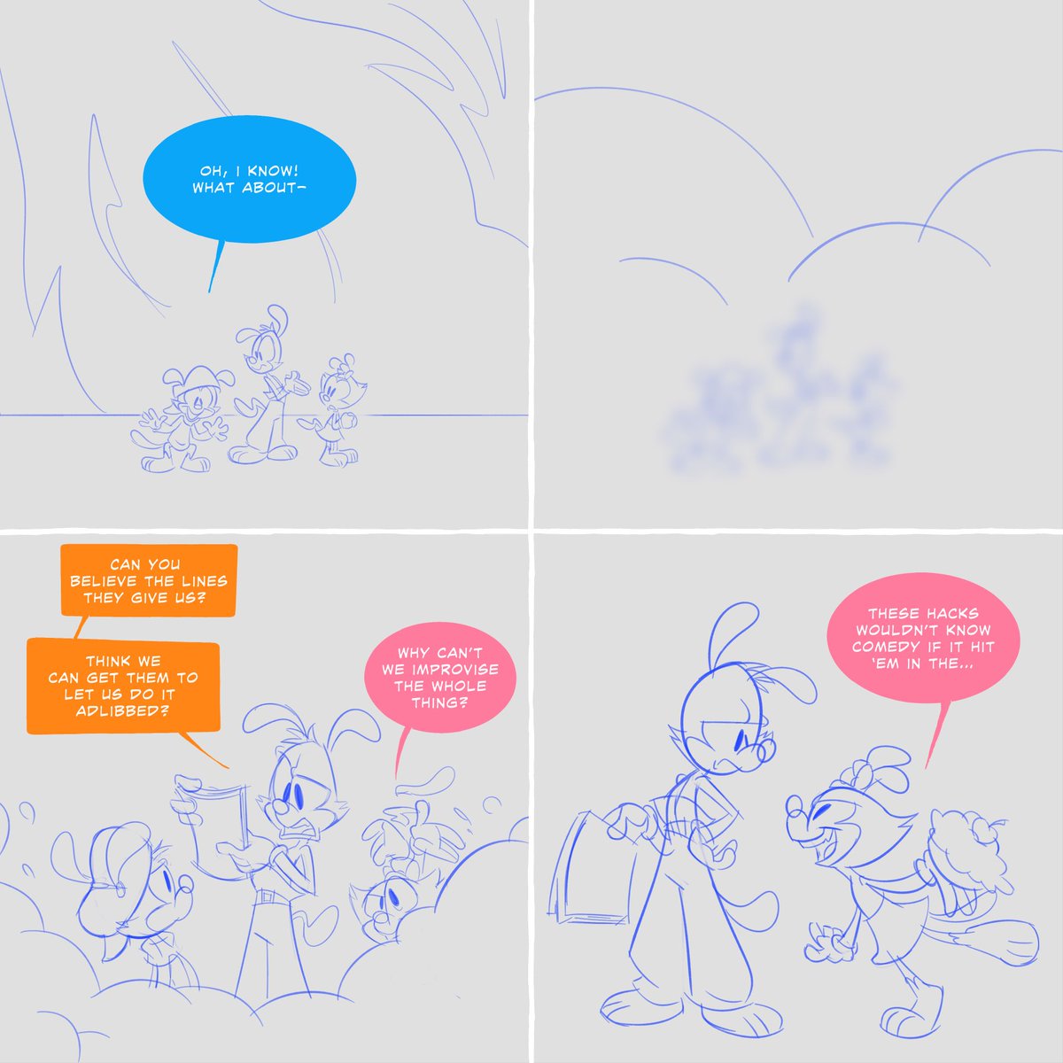 A rough little Animaniacs comic. thank you to the incredible cast and crew of this series!💕 1/2 