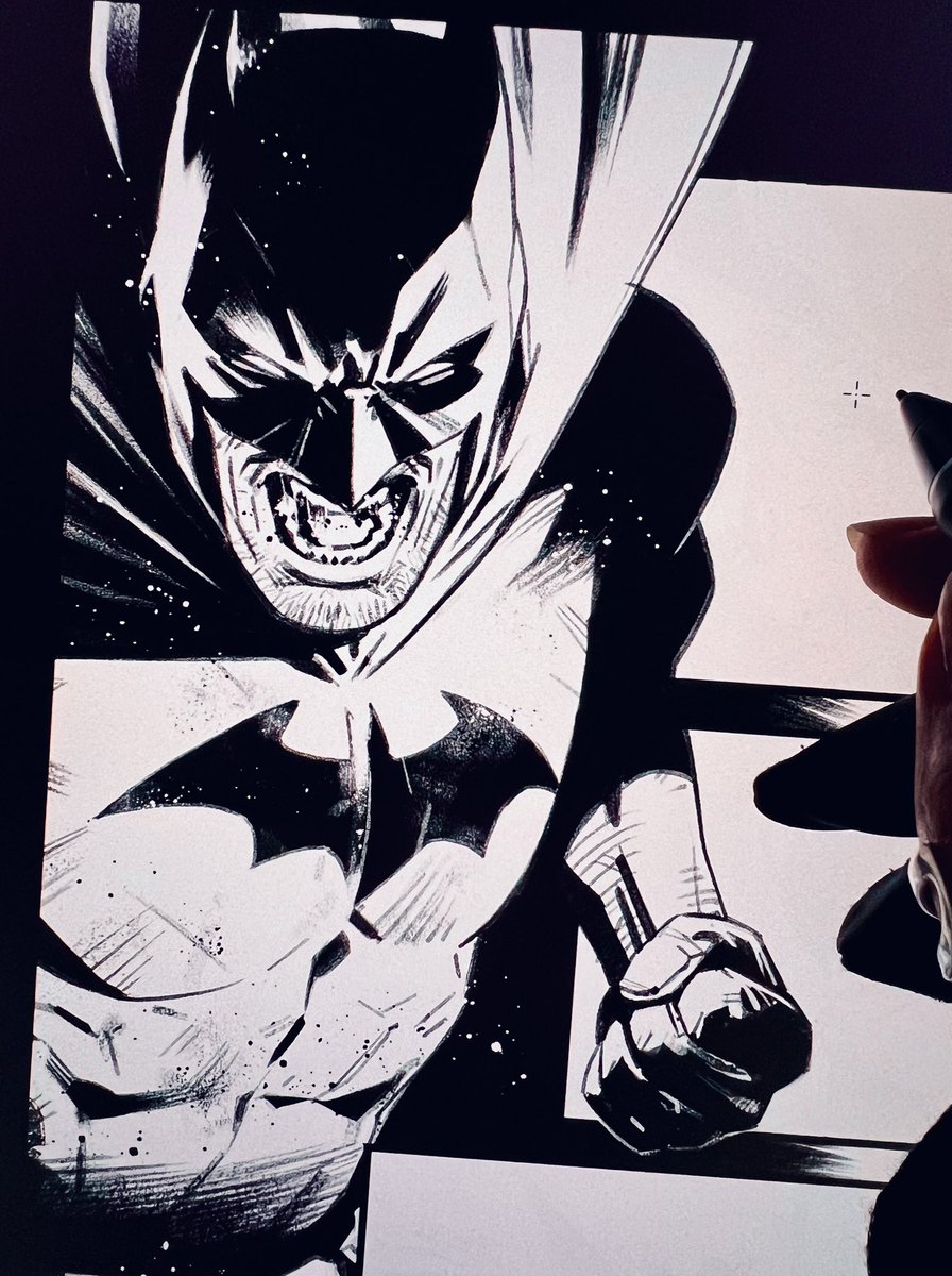 And yes, I’ll be drawing Batman #136 with @zdarsky and @tomeu_morey! Can’t be more scared-excited 🥲♥️ @DCOfficial @thedcnation *This is from a DIFFERENT Batman story 🤭 #batman #batman136 @clipstudiopaint