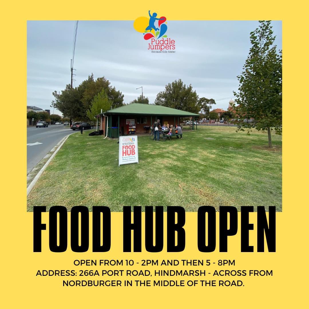 PuddleJumpersSA's tweet photo. We will have our bus service operating from Hurtle Square from 6pm AND 7pm - this will make a trip at these times to our food hub and will take you back if needed to the same pick up point.

The food Hub is also open at times below.  
#foodrelief #foodhub #vulnerable #foodhelp https://t.co/kZmn0n8gFf