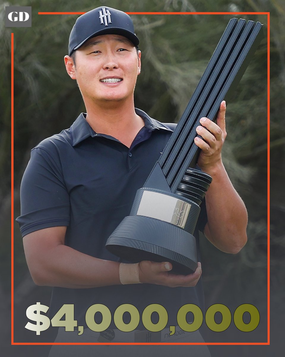 GolfDigest's tweet photo. Danny Lee takes home the winner's share at LIV Golf Tucson. 💰

See full payouts: https://t.co/zlIaRDrc0Z https://t.co/rx0E9vX8LL