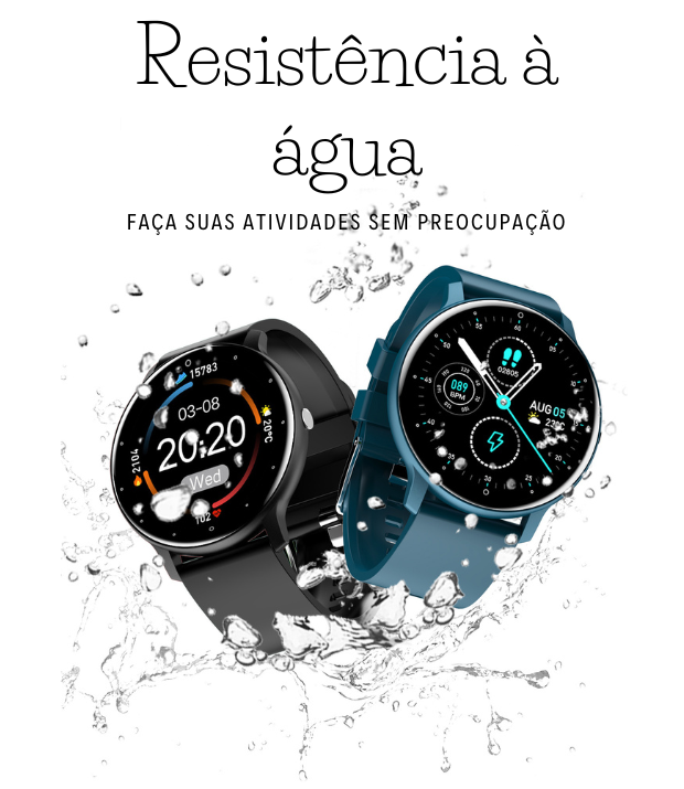 Aventure-se sem preocupações com o Smartwatch ZL02 2023! Resistente à água, este elegante smartwatch é perfeito para quem busca estilo de vida saudável e conectado. Peça agora e descubra como é fácil ficar conectado em todas as situações!#SmartwatchZL02 #2023Tech #DesignElegante