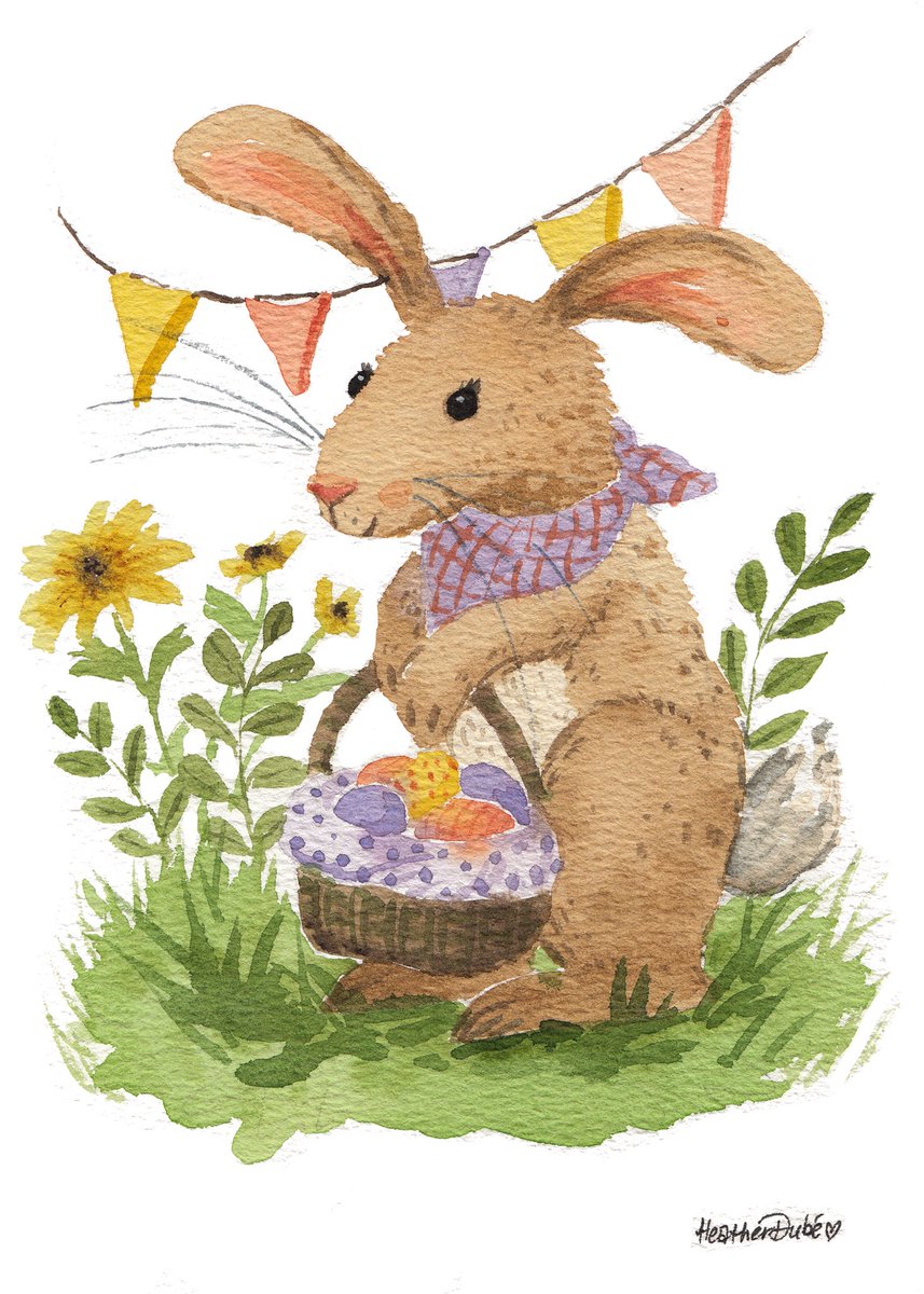 HeatherDubeArt's tweet image. Here are some happy Spring illustrations! After this long winter, with so much illness and crazyness, it’s time for a little more sunshine and a lot more happy!

#springillustration #springtime #ilovespring #happyspring #spring2023 #EasterBunny #watercolourspring