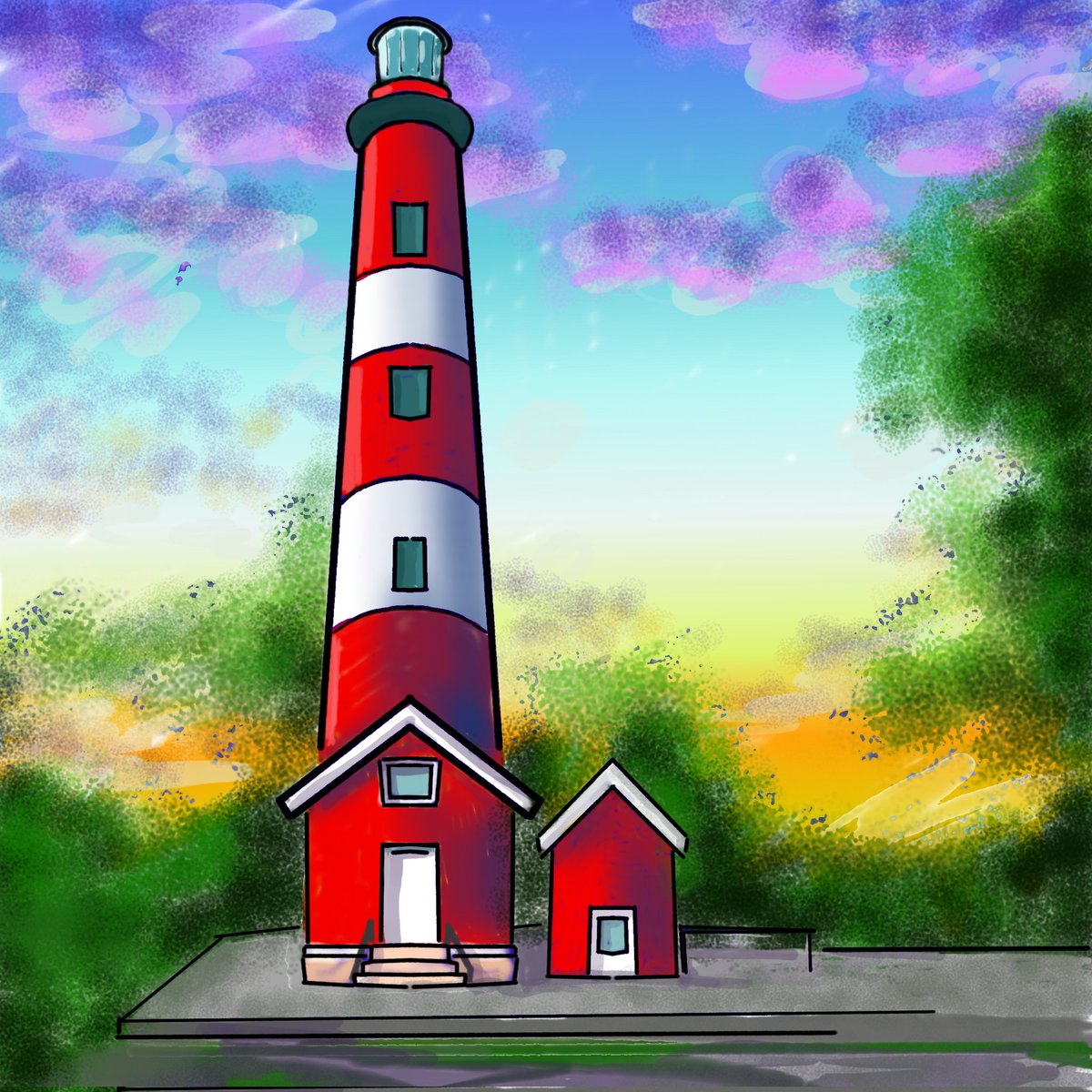 car2nerr's tweet image. #lighthouse #ArtFlow #SamsungNote