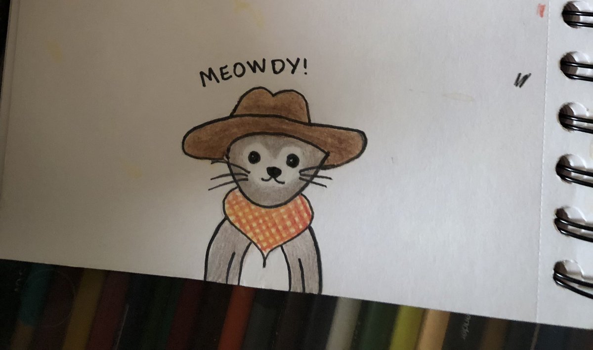 Mattie Wiles (@mattiewiles_) on Twitter photo I present my attempt of the cowboy cat that has been living in my head rent-free for a week thanks to <a href="/poorlycatdraw/">poorly drawn cats</a> I present my attempt of the cowboy cat that has been living in my head rent-free for a week thanks to <a href="/poorlycatdraw/">poorly drawn cats</a>